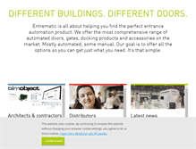 Tablet Screenshot of entrematic.com